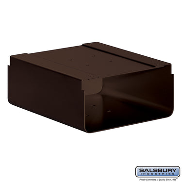 Newspaper Holder - for Designer Roadside Mailbox - Bronze